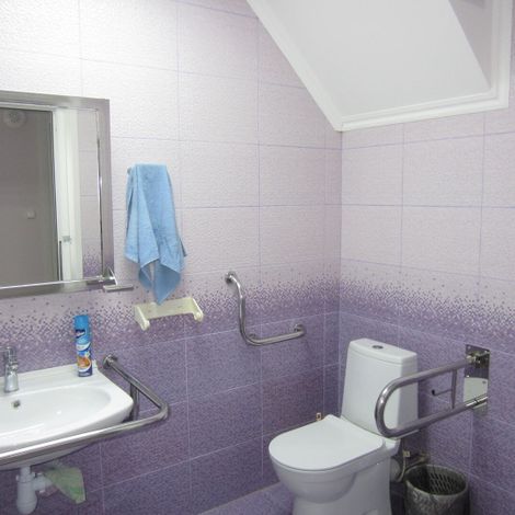 Туалетная комната в отделении социальной реабилитации.